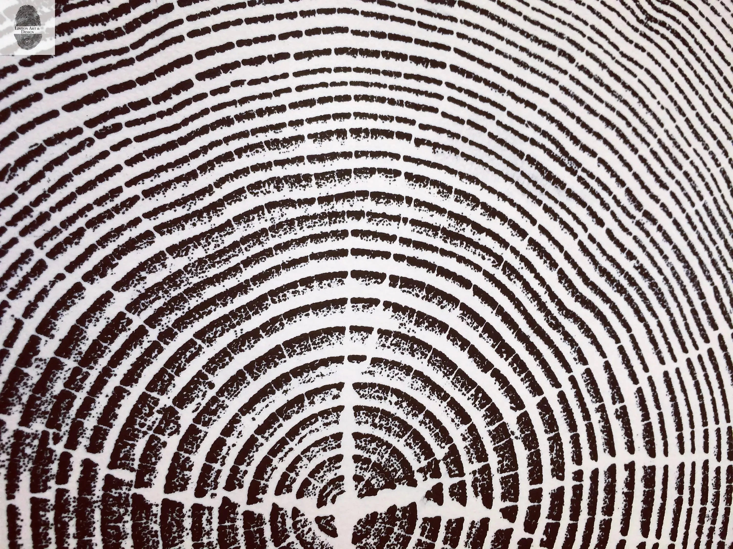 Crater Lake art, Oregon Print, Tree ring print, Woodcut print, Wood Wall art, Sacred Geometry, Forestry, National Parks, Signed Original