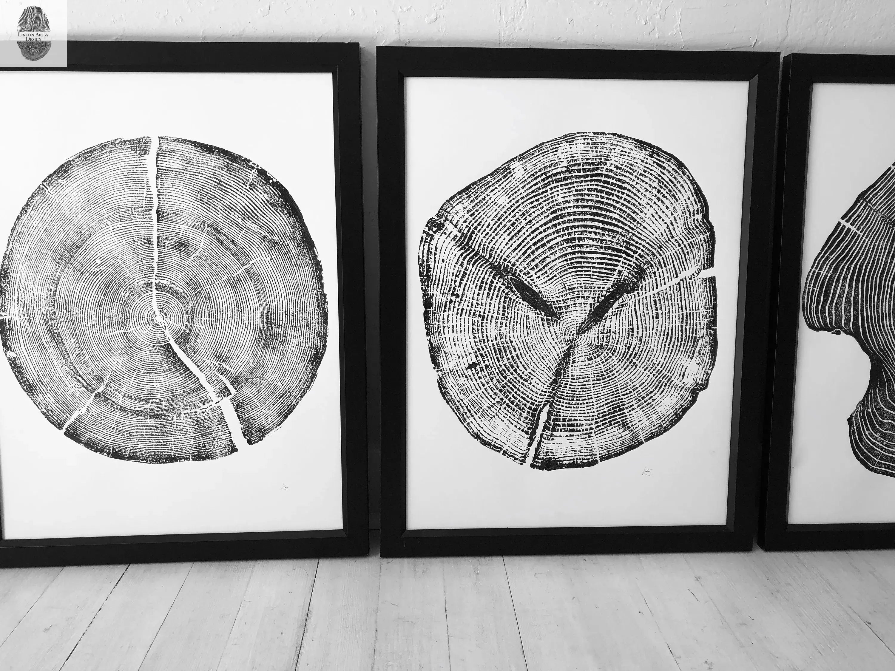 Set of 3, Utah Art, Alaska Art, Ohio State Art, Mulberry Tree, Cedar Tree, Wood Slice Wall Art