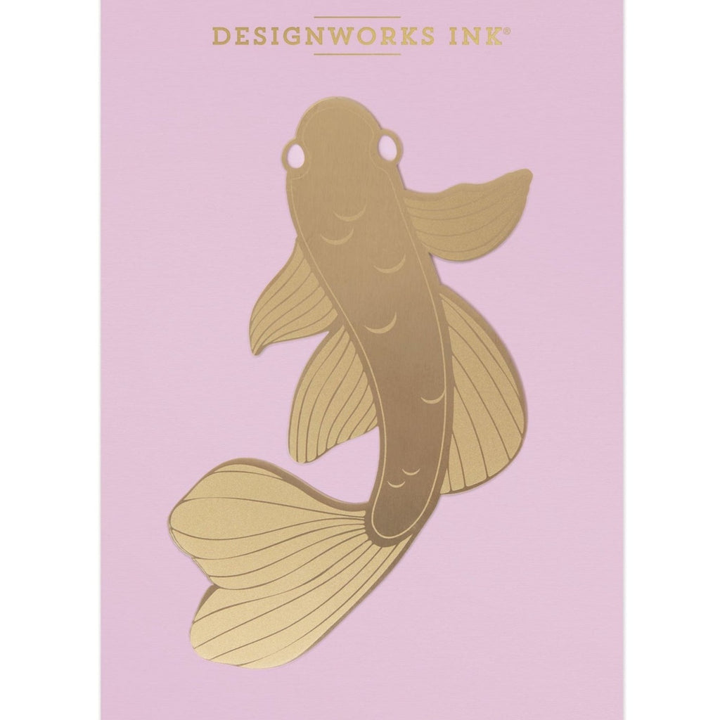 Hello, gorgeous! Use this sturdy, lustrous placeholder on your page as you journal or read. The Koi Fish Metal Bookmark is made of brass and intended to add a sophisticated touch to your book of choice. Makes a perfect gift!