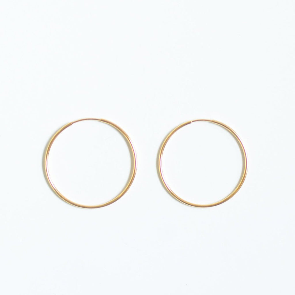 Gold 30 mm Hoops