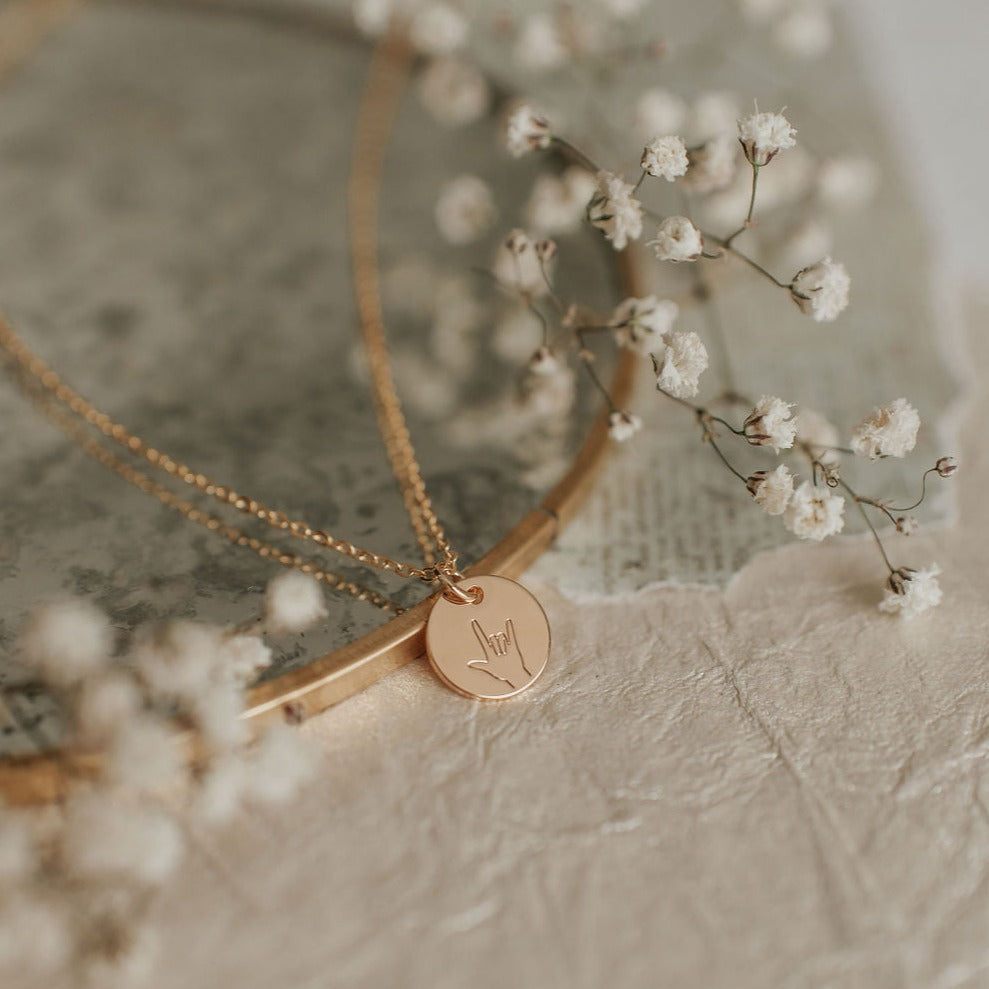 I Love You Necklace - Mauve Jewelry Co.