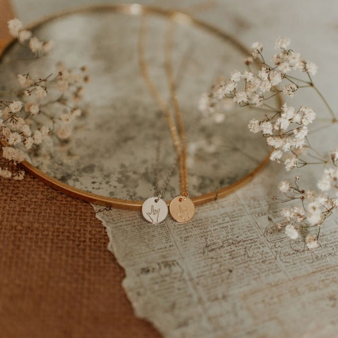I Love You Necklace - Mauve Jewelry Co.