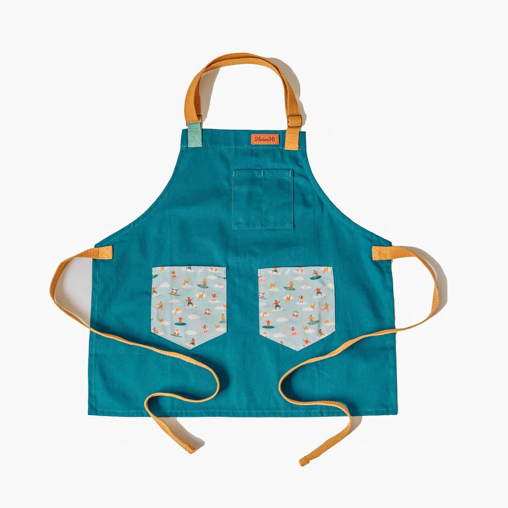 Deep Ocean + Blue Surfers Children's Apron