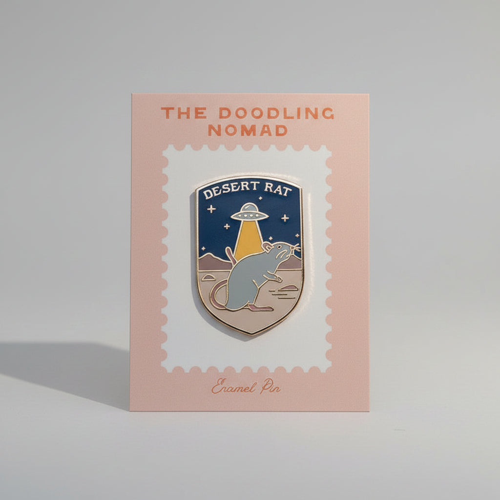 Desert Rat Enamel Pin