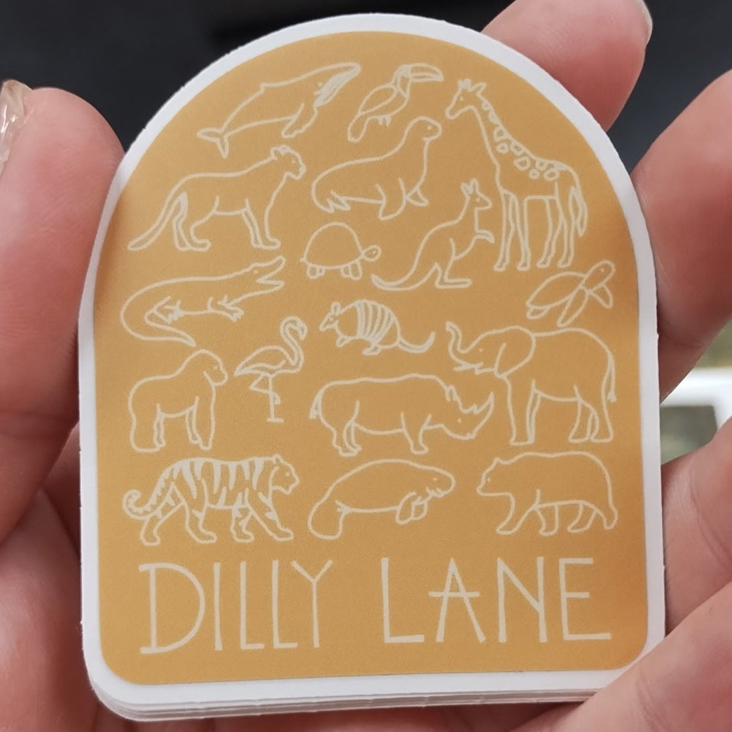 Dilly Lane Logo Sticker