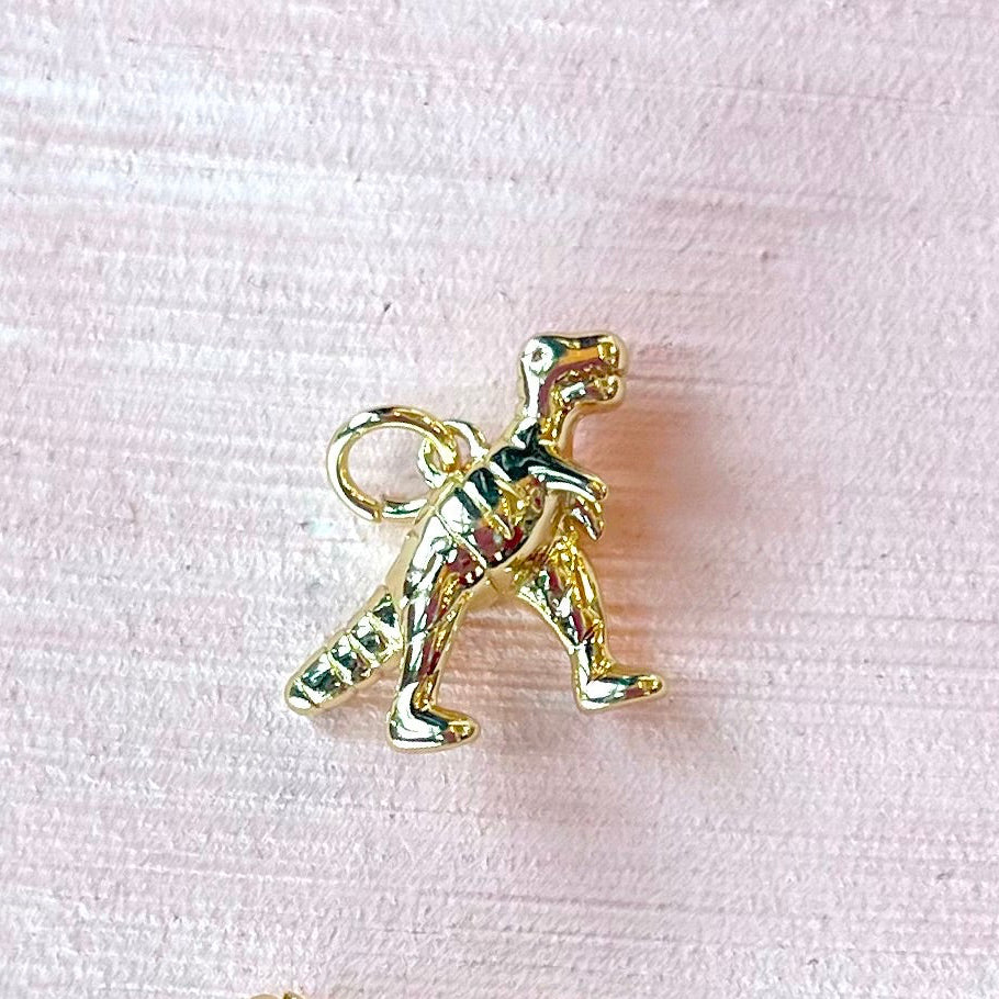 Gold T-Rex Charm