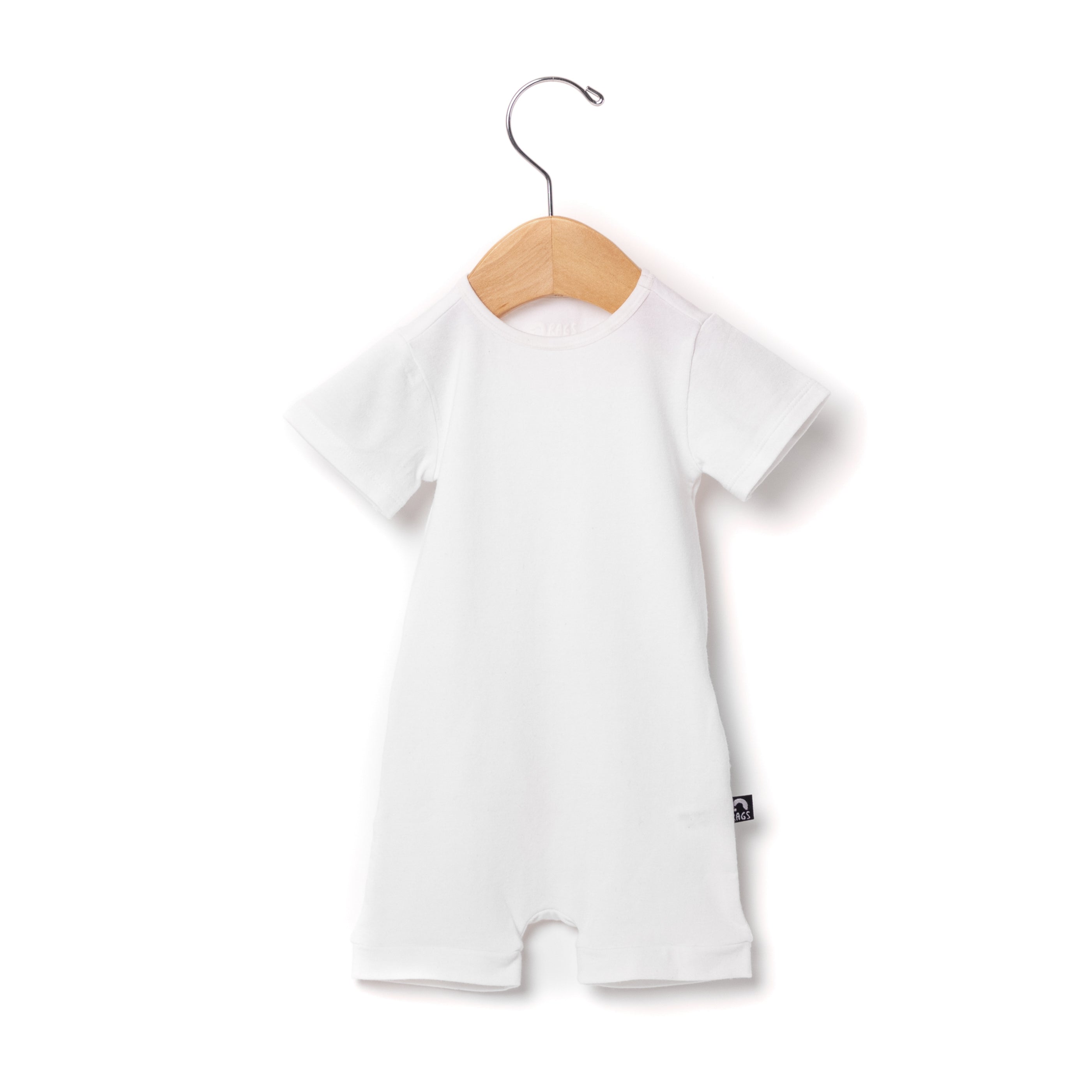 Essentials Peekabooty™ Rag Romper - 'White'