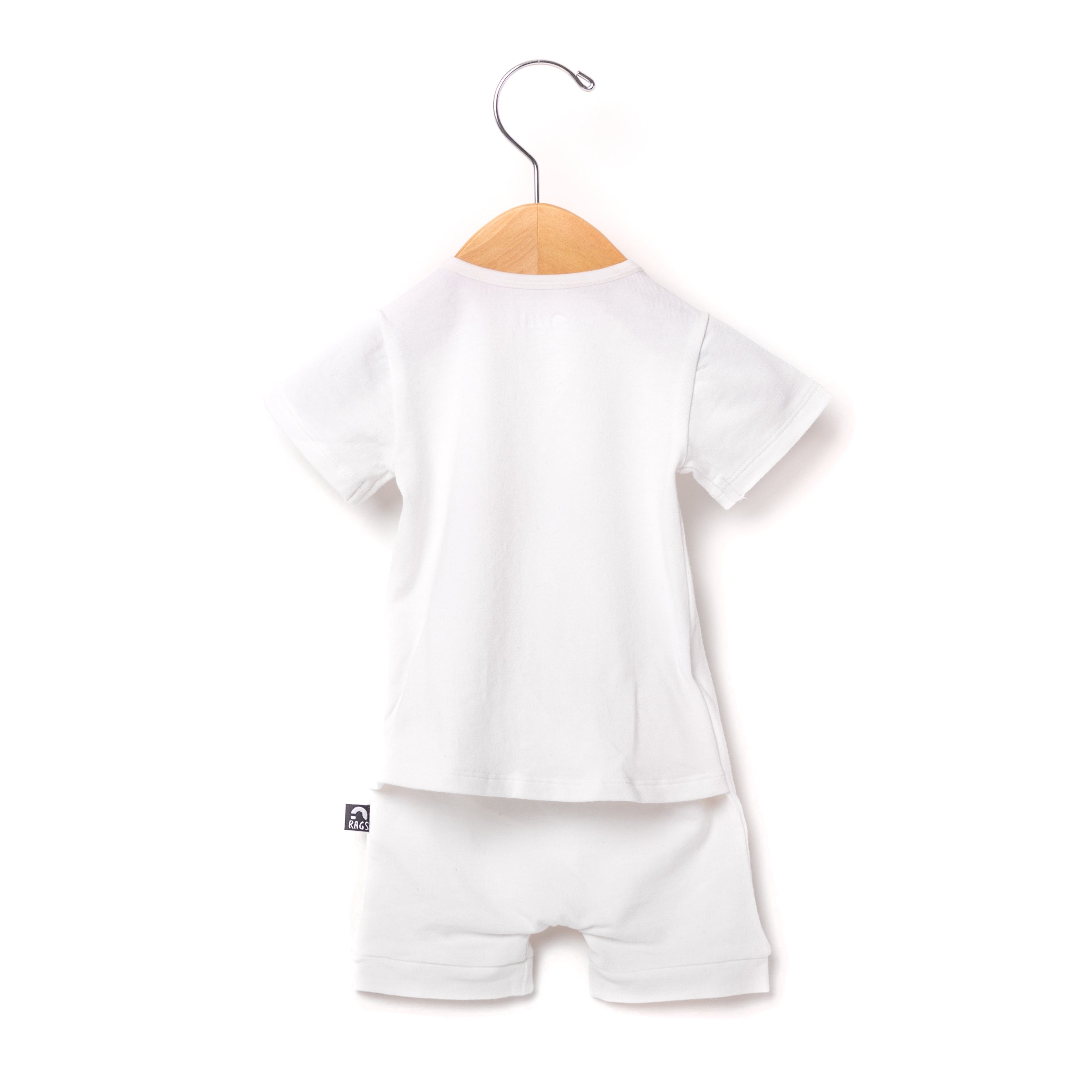 Essentials Peekabooty™ Rag Romper - 'White'
