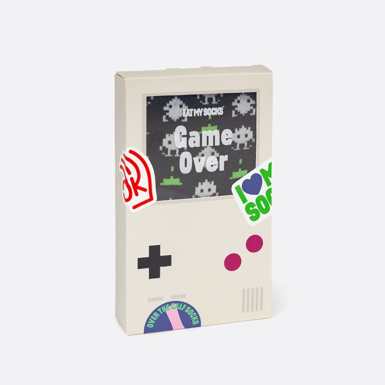If you like videogames or reminisce about when you were young and played with your Gameboy, these Game Over socks will help you level up any of your outfits.