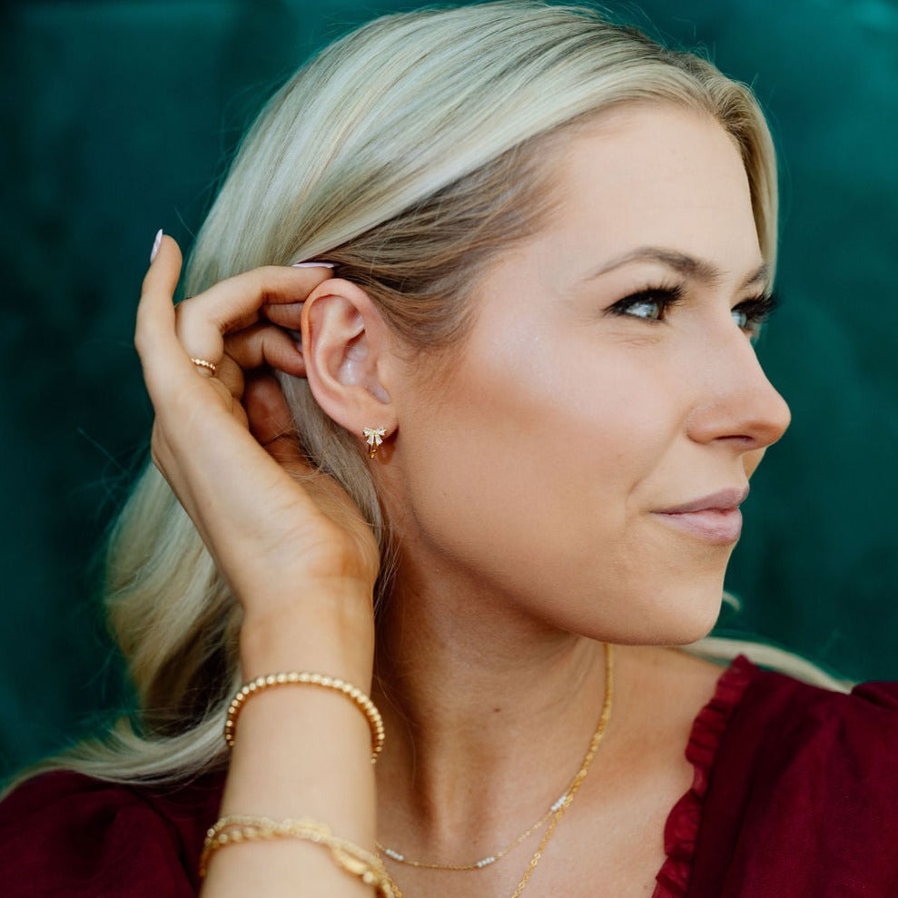 Lucy Bow Hoops