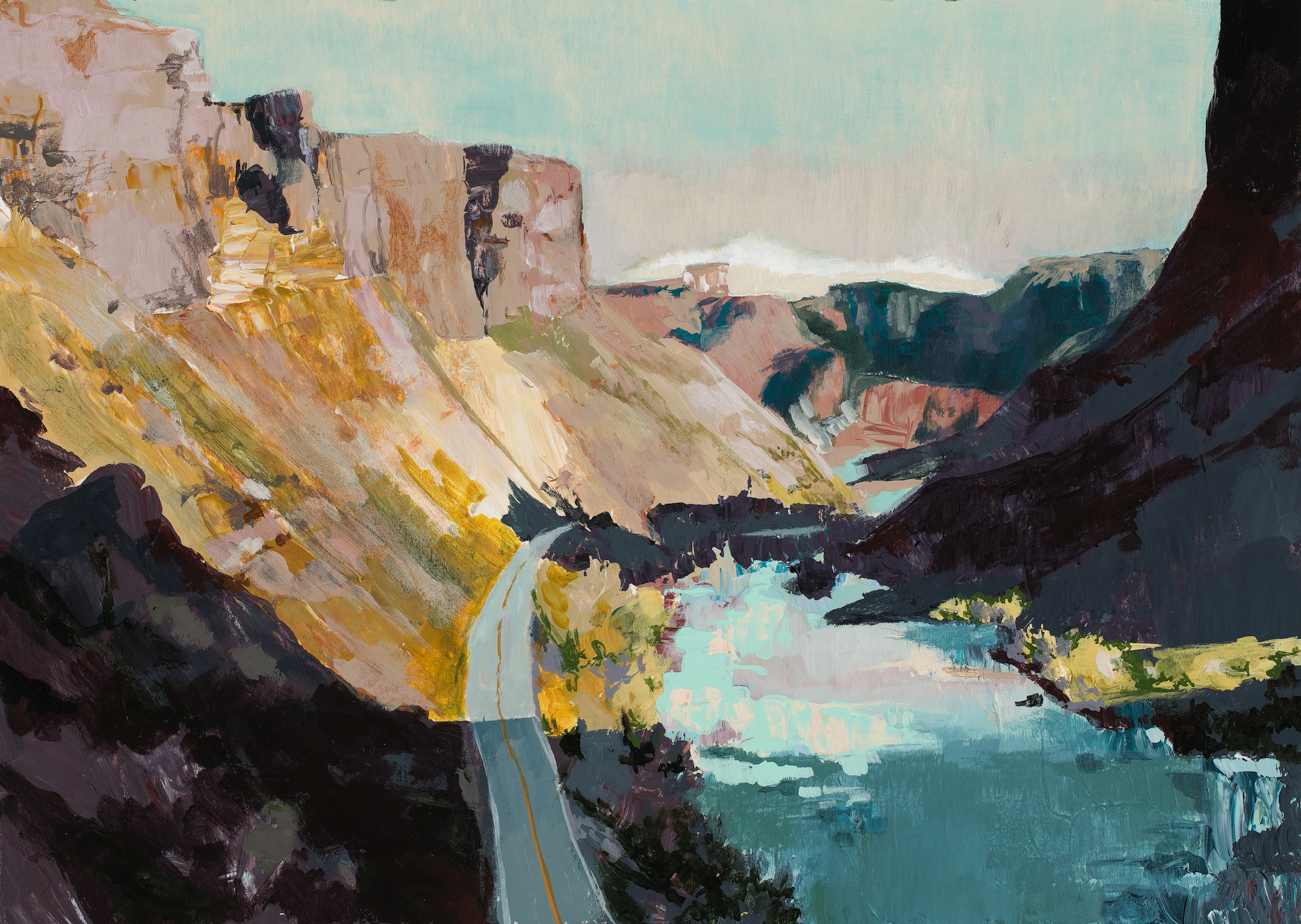 Narrowing of the Canyon Print