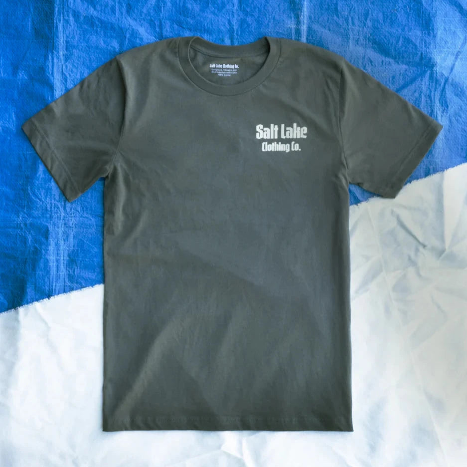 Green good company shirt with pocket logo