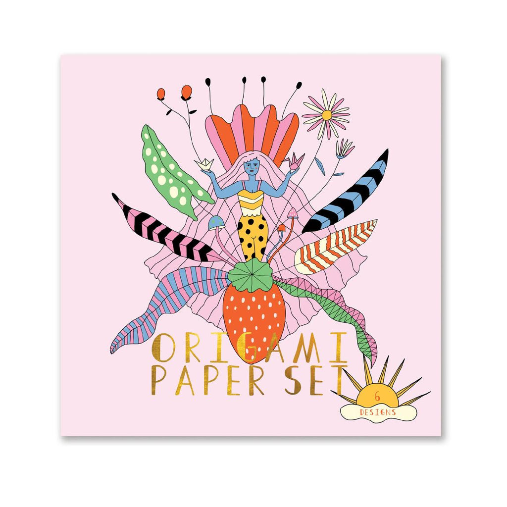 Origami paper size is approx. 8" x 8"   36 pages, 6 different designs  Printed with love by 1973 LTD in Brighton, UK on carbon neutral FSC certified paper.
