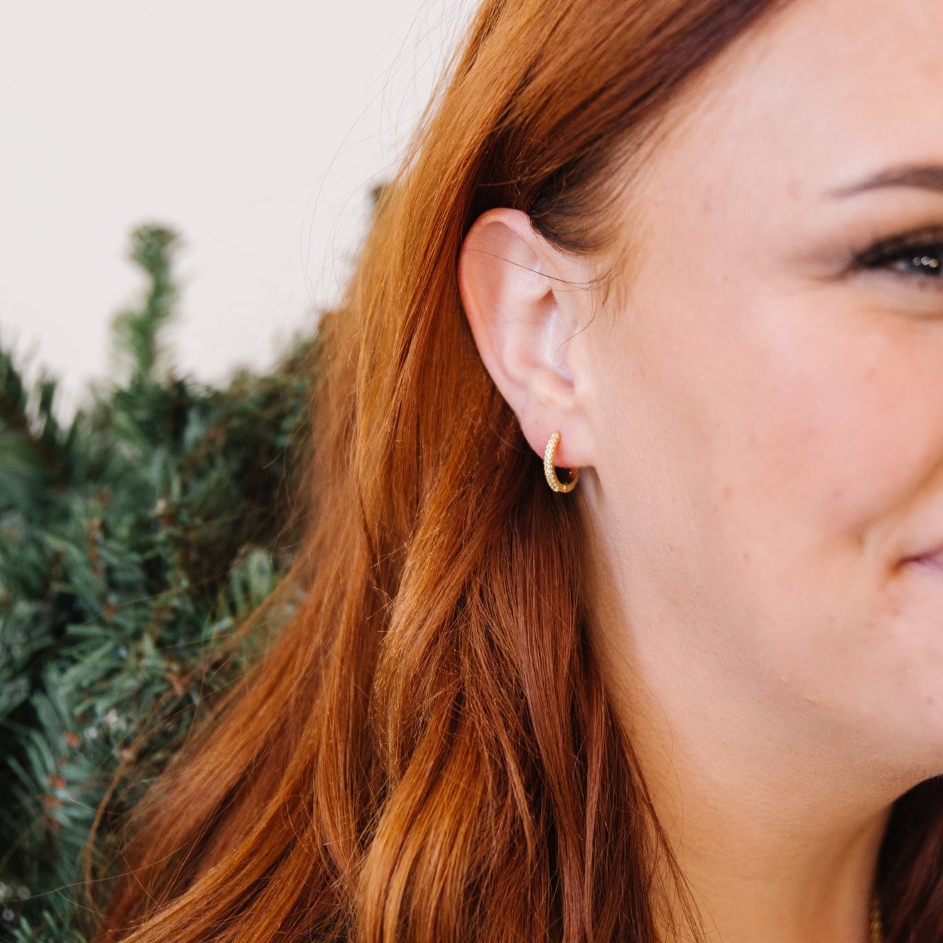 Our gold diamond huggies have been our bestselling earring for over a year, and it's no wonder.&nbsp; With a stunning and classic design, these earrings go with EV. ERY. THING.&nbsp; They are both timeless and on trend.&nbsp; Their&nbsp;unique click in click out clasp&nbsp;allows you to&nbsp;leave them in day and night without any discomfort.&nbsp;