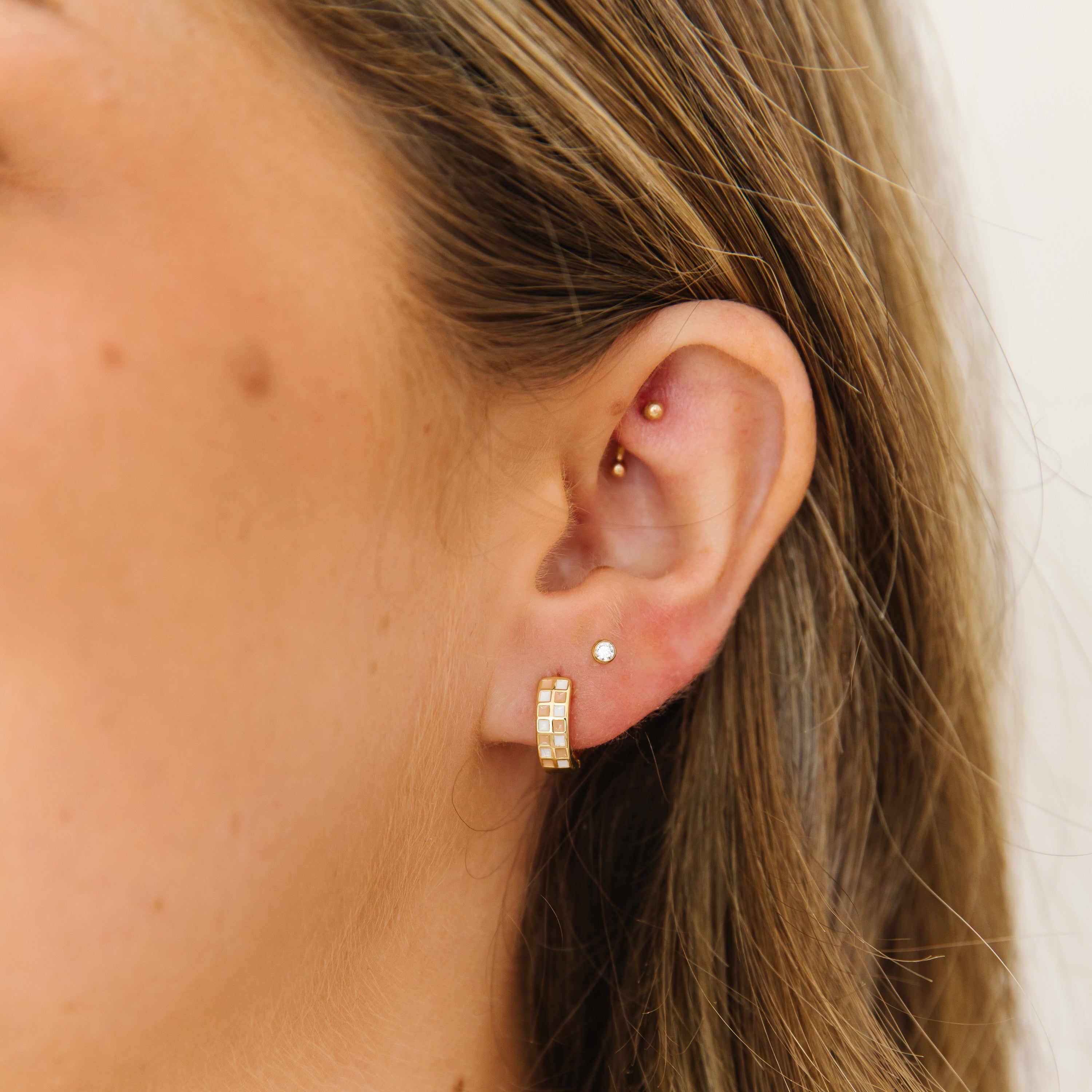 Nude Checkered Huggies