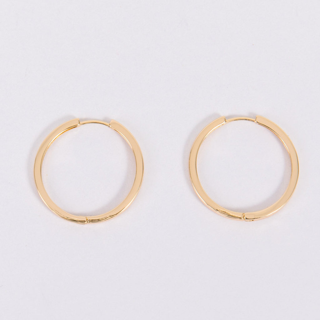 23 mm gold hoops