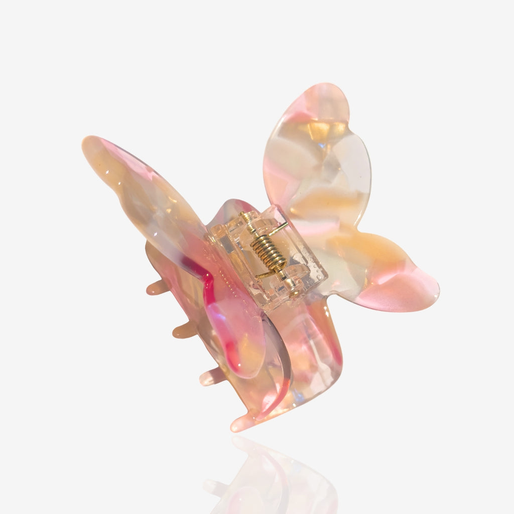 Say hello to our Butterfly Hair Claw! This butterfly clip is the perfect simple shape that steps up your hair game, making your hair look like it just came out of a summery dream 🦋