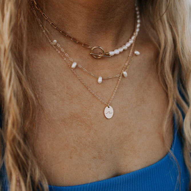 Pacific Wave Necklace - Mauve Jewelry Co.