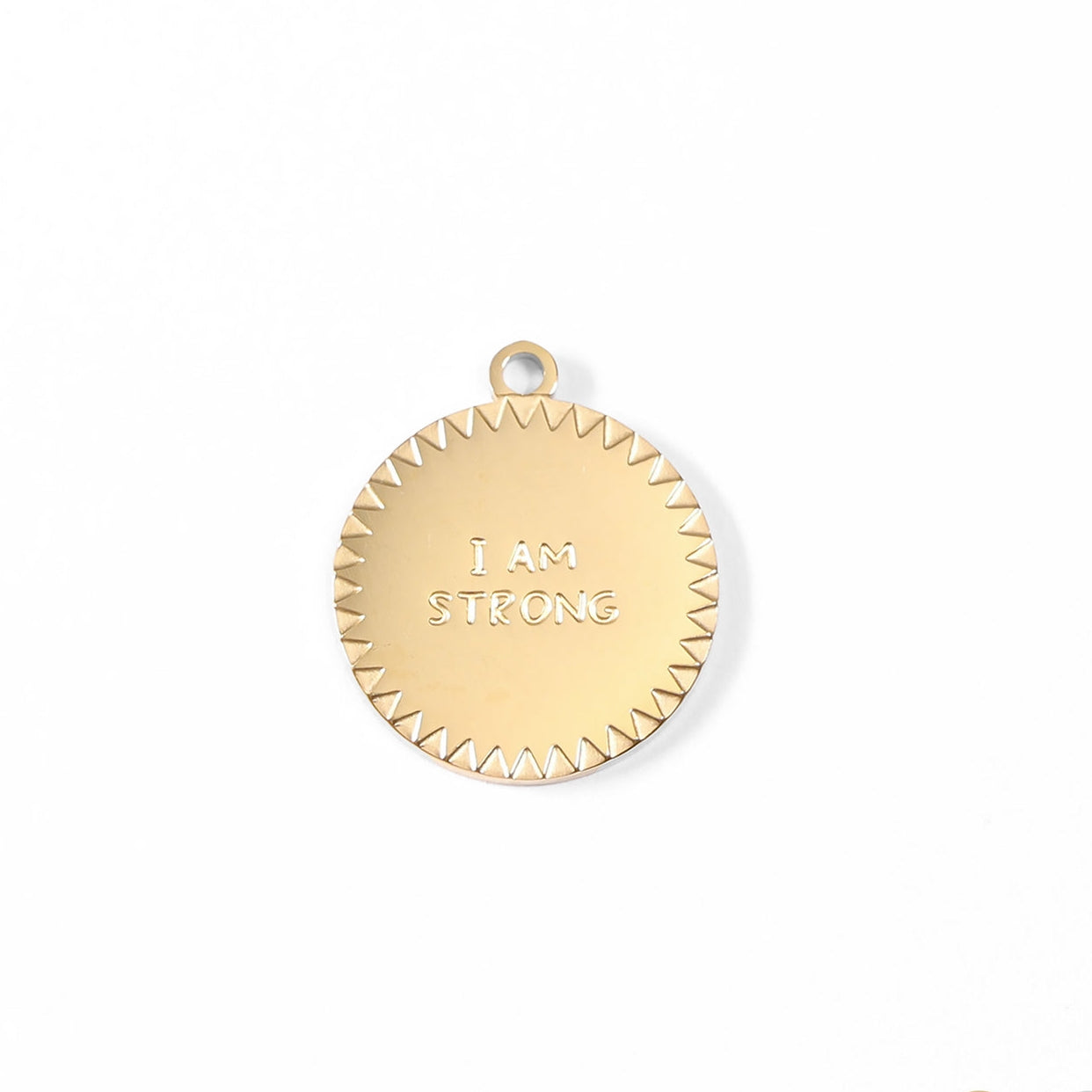 Make a statement with our NEW inspirational "I Am Strong" charm! The perfect sentimental accent to add to your necklaces and bracelets, this charm is a great reminder that you can wear daily to make your jewelry more than just a fashion accessory!