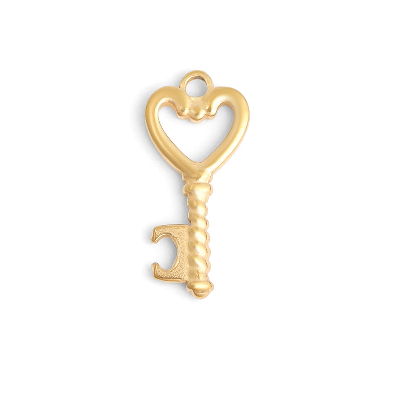 Heart Key Charm
