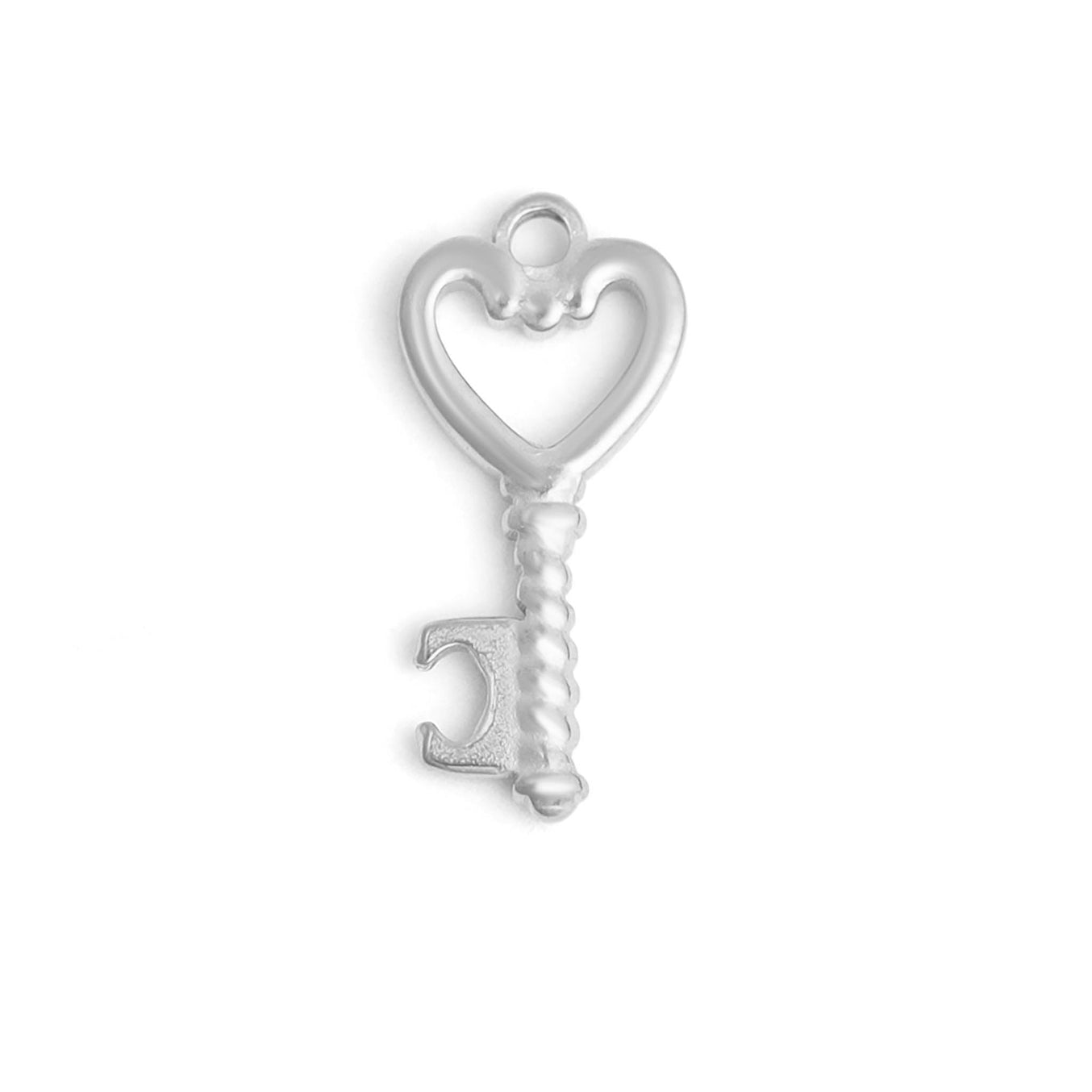 Heart Key Charm