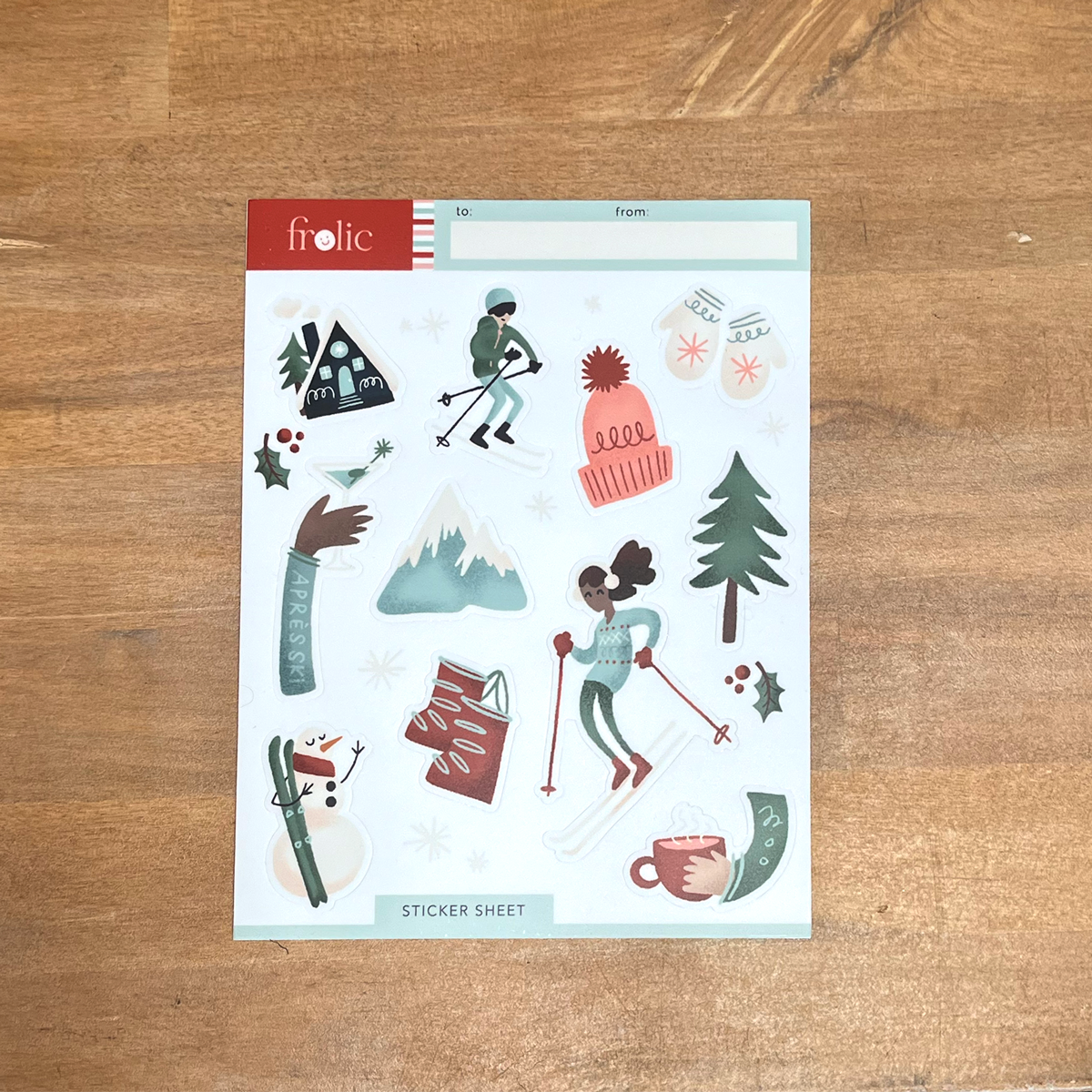 Skiier's Paradise Sticker Sheet