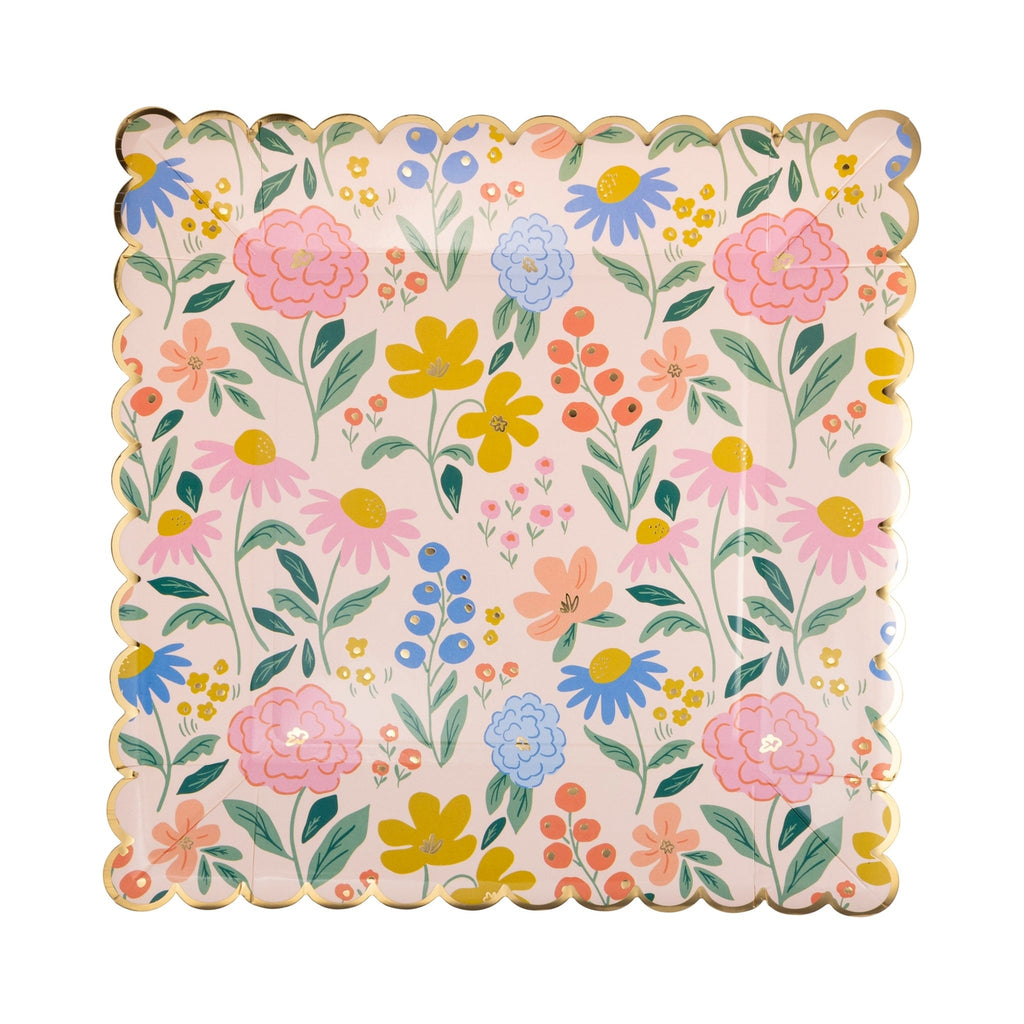 Introducing the perfect plate for your upcoming spring parties! Its elegant floral pattern adds a touch of sophistication to any gathering. Show your guests some love with this charming plate. Hurry, before they're all gone!