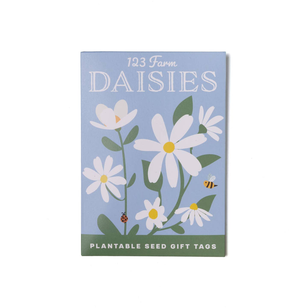 Give your gift an eco-friendly touch with our Plantable Seed Gift Tags. Inspired by vintage seed packet designs, each tag features a vintage daisy illustration. Once the tag has served its purpose, plant it in soil to grow something fun in the garden—giving it a second life!

Each pack contains 5 different gift tags, making them perfect for thoughtful gifting while promoting sustainability. Simply attach to your gift, and after use, plant the tag for a delightful surprise that grows!