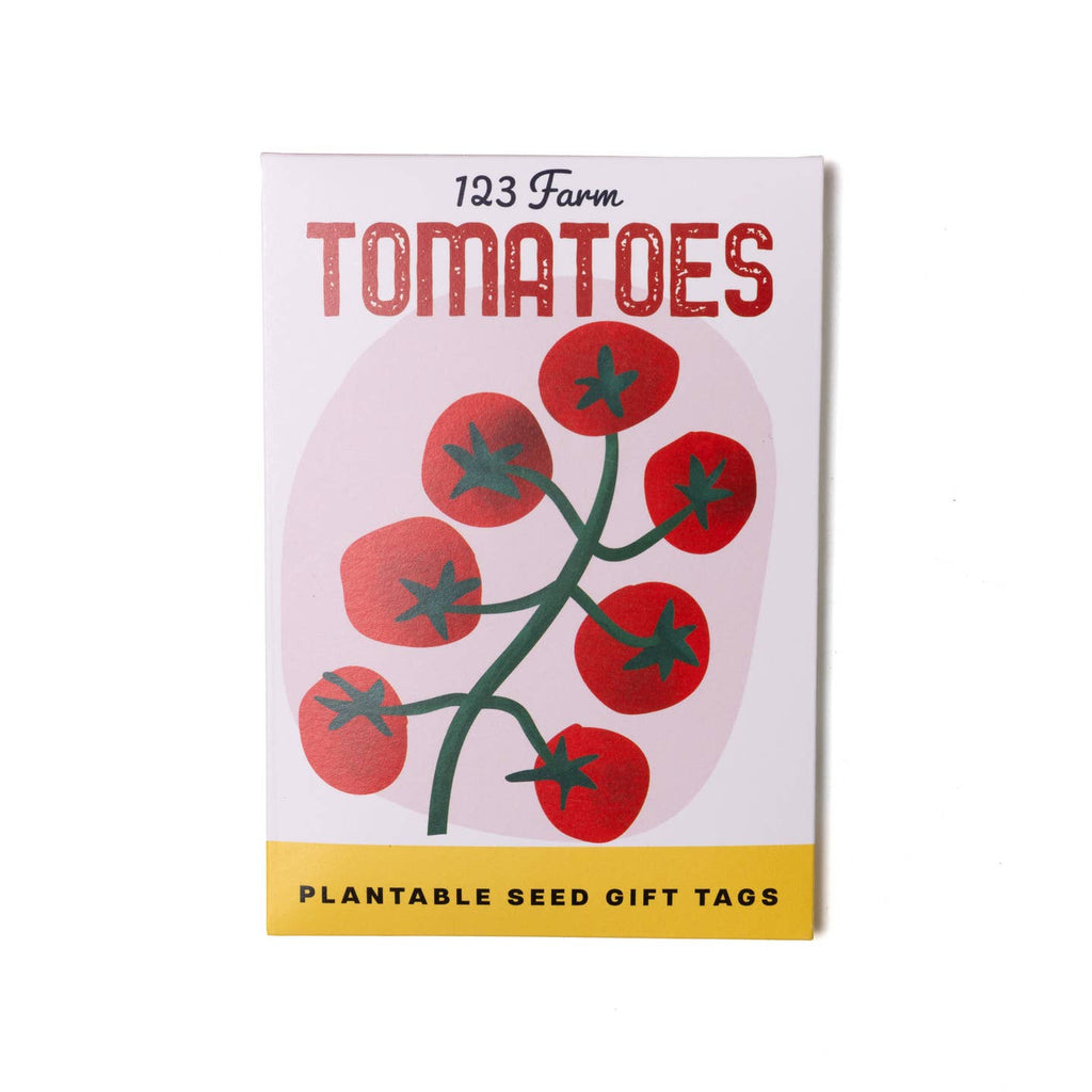 Give your gift an eco-friendly touch with our Plantable Seed Gift Tags. Inspired by vintage seed packet designs, each tag features a vintage tomato illustration. Once the tag has served its purpose, plant it in soil to grow something fun in the garden—giving it a second life!

Each pack contains 5 different gift tags, making them perfect for thoughtful gifting while promoting sustainability. Simply attach to your gift, and after use, plant the tag for a delightful surprise that grows!