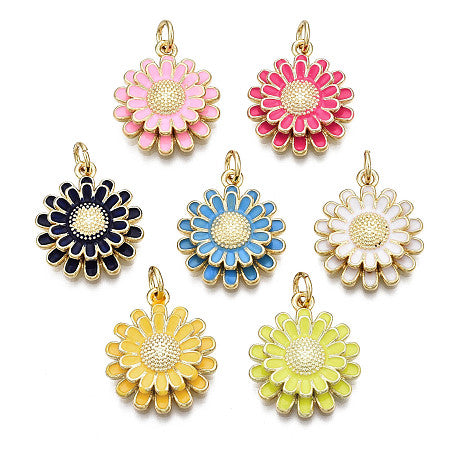 Chrysanthemum Flower Charm - 7 colors