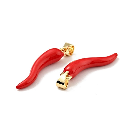 Red Italian Horn Cornicello Charm