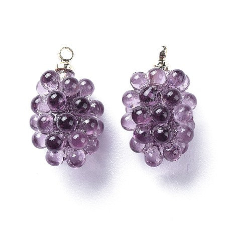 Grape Cluster Charms - 2 Colors