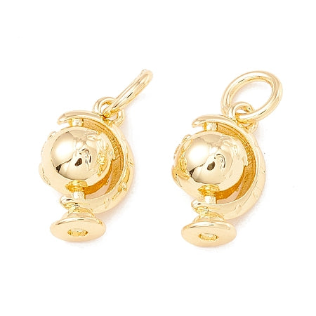This beautifully crafted mini globe charm is a versatile addition to any jewelry collection. Its exquisite gold color adds a touch of elegance to any bracelet or necklace. Perfect for those with a sense of wanderlust, this charm is a constant reminder of the amazing places you've been or dream of visiting.