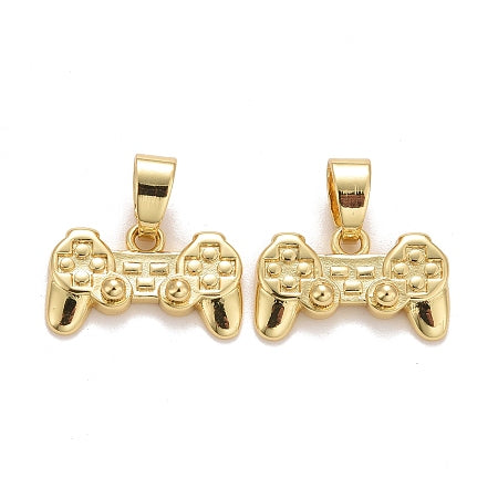 Elevate your style with our Gold Game Controller Charm! With its stunning gold color and unique game controller design, this charm is perfect for any video game enthusiast. Add it to your bracelet or necklace for a fun and stylish touch. Upgrade your accessory game today!