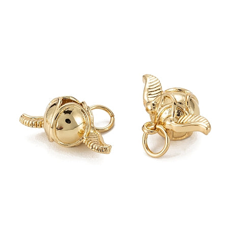 This Golden Snitch Charm is a versatile and stylish accessory. With its mini size and gold color, it can be added to any bracelet or necklace to elevate your look. Perfect for any Harry Potter fan, this charm is sure to catch everyone's attention.
