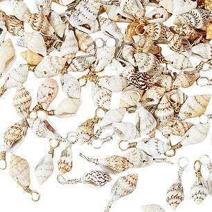 Add some beachy charm to your accessories with our Assorted Shell Charm! Each small charm is unique and adds a touch of whimsy to any look. Be surprised with one of the mini shells pictured. Perfect for all the ocean lovers out there. Shell yeah!