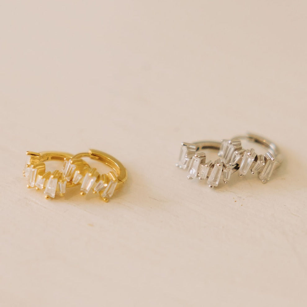Audry Diamond Hoops