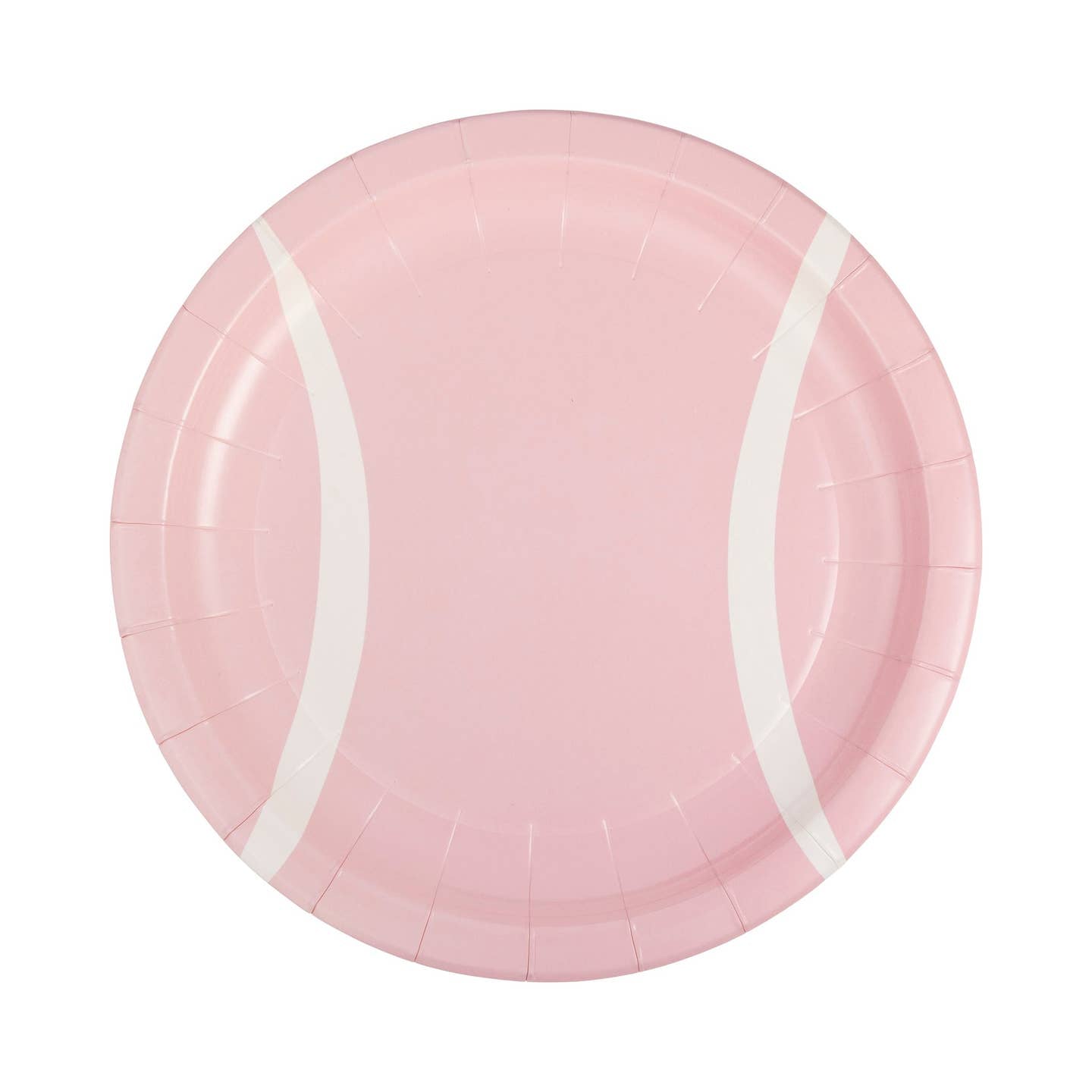 Serve up some style with this Tennis Ball Plate. This unique pink plate is shaped like a tennis ball, making it perfect for any tennis fan or sporting event. Its playful design adds a touch of fun to any meal. Game, set, match - this plate is a winner!

Details:

includes 8 paper plates
8 x 8 inches