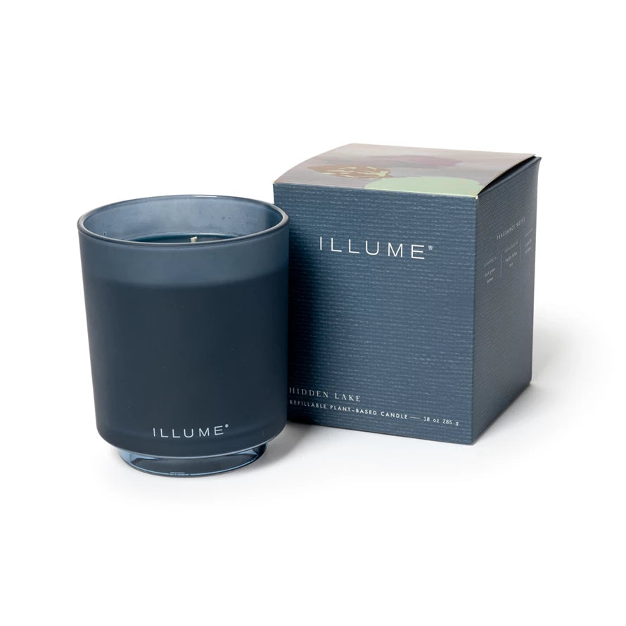 Hidden Lake Refillable Boxed Glass Candle