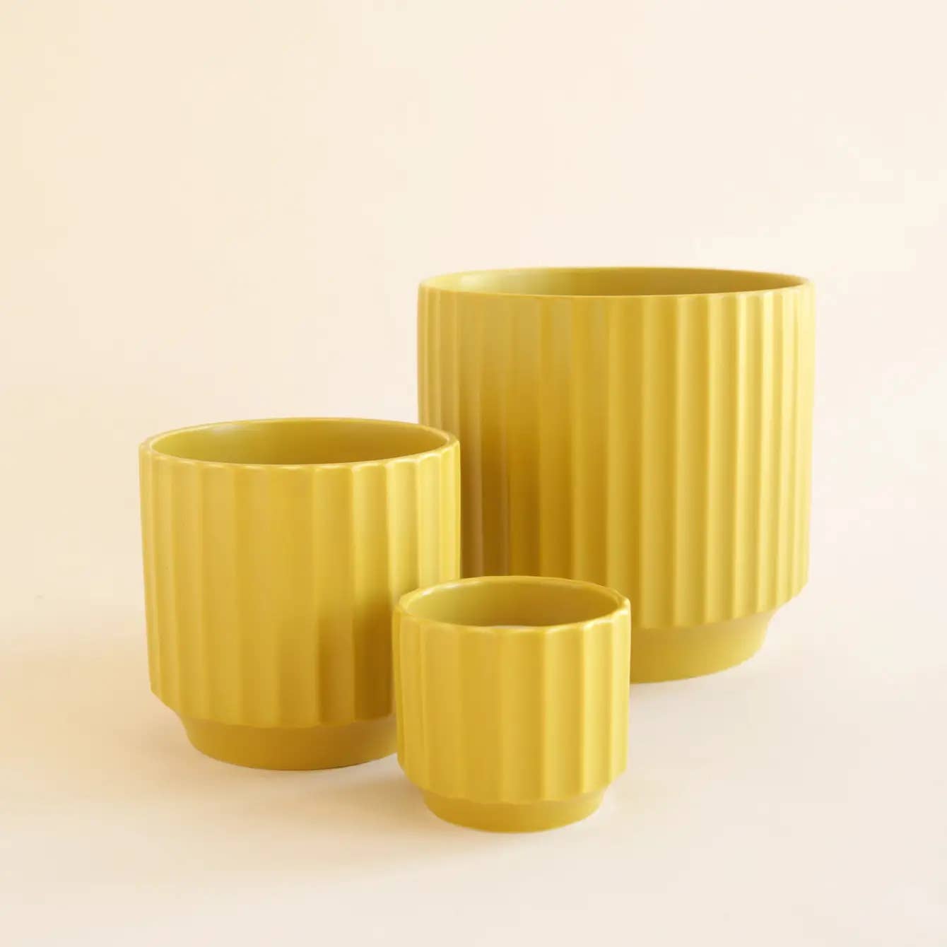 Mustard Yellow Monroe Planter - 2 Sizes Available