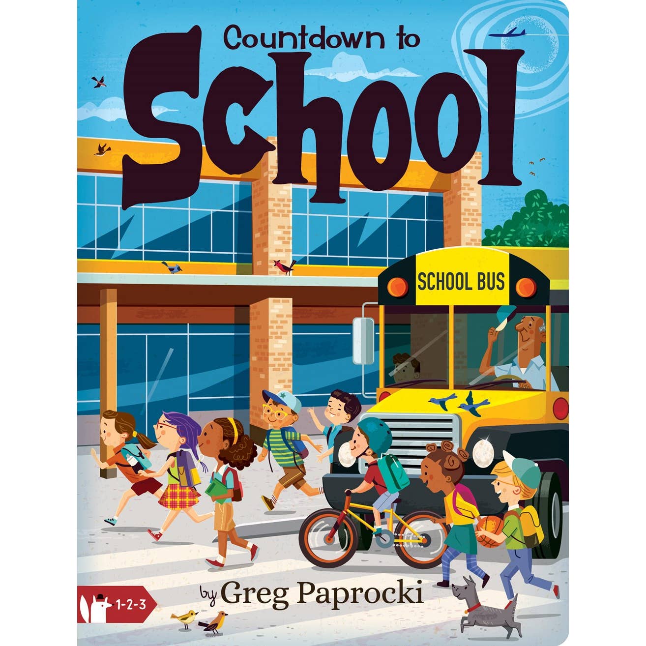 Toddlers learn to count down from 10 to 1 as they mark the days until school begins, and they can practice counting by finding objects hidden throughout these fun back-to-school scenes in Paprocki’s classically retro mid-century art style.