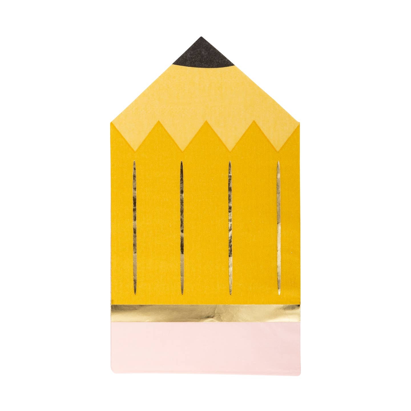 Shape up your back to school party with our Pencil Napkin! These festive napkins are shaped like pencils, adding a playful touch to your event. Perfect for any school-themed celebration, these napkins are sure to be a hit with students and parents alike!