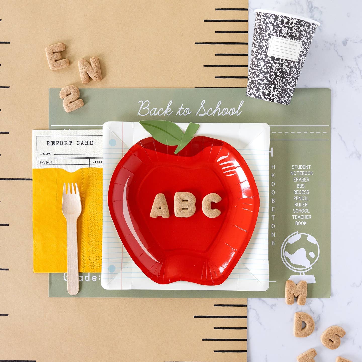 Back To School Ruler Table Runner