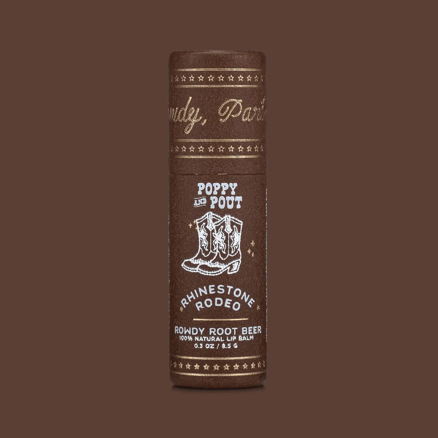 Rowdy Root Beer Lip Balm: Fizzy, sassy, and downright delicious, this lip balm is a rootin’-tootin’ trip back to the saloon soda fountain. Creamy vanilla, bold sassafras, and a little mischief in every swipe. Giddy up!