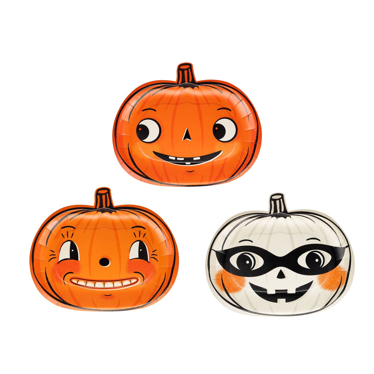 Elevate your Halloween table with our Vintage Pumpkin Plate Set! These charming plates feature nostalgic pumpkin designs that bring retro flair to your spooky celebrations. Perfect for serving treats at costume parties or creating an Instagram-worthy Halloween tablescape that guests will remember long after the candy bowl empties!