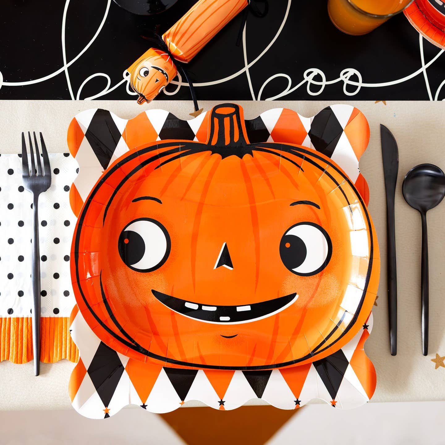 Vintage Pumpkin Plate Set