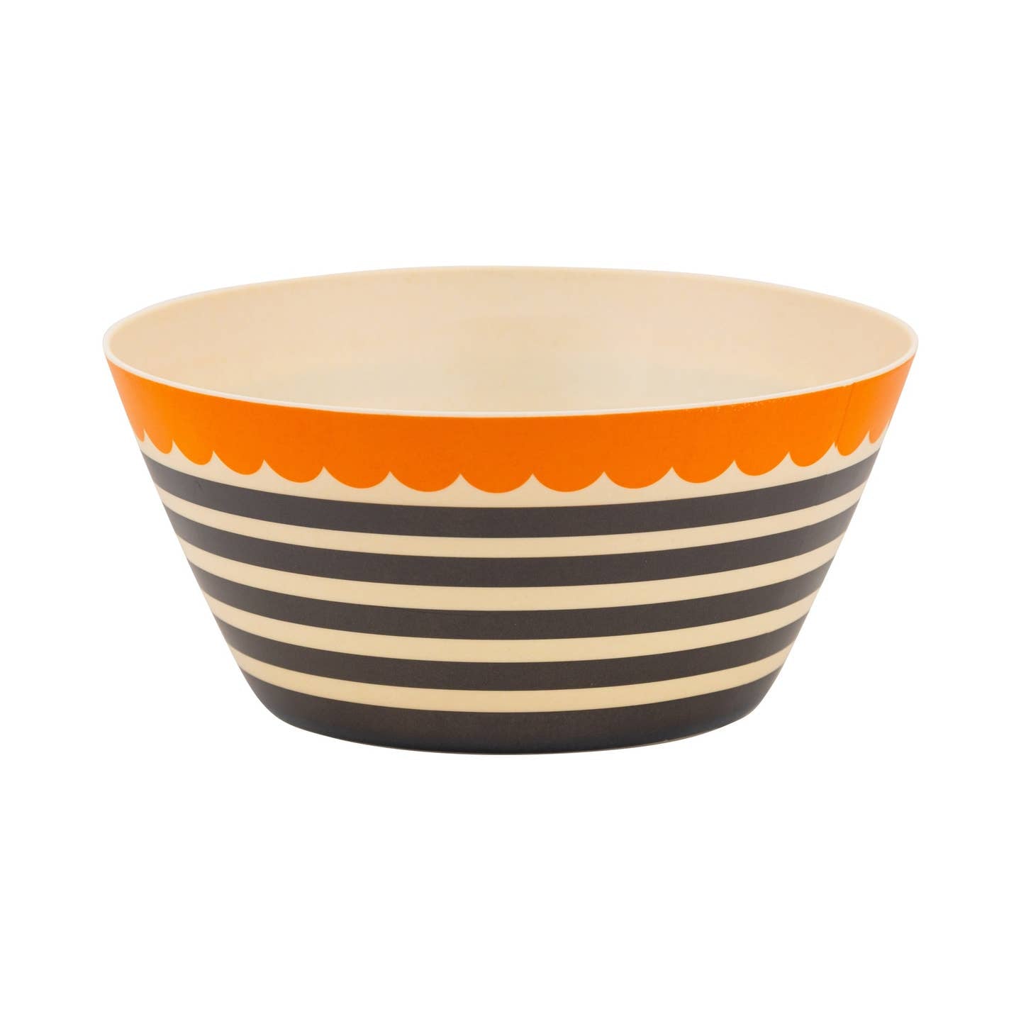 Celebrate Halloween in eco-friendly style with our Striped Bamboo Bowl! Perfect for serving spooky snacks or candy at your Halloween bash. The festive striped design adds a playful touch to your party table while being durable enough for all your ghoulish gatherings. A must-have for any Halloween host looking to make a splash!

Details:

10 inch round serving bowl
food safe
dishwasher safe
eco friendly and sustainable