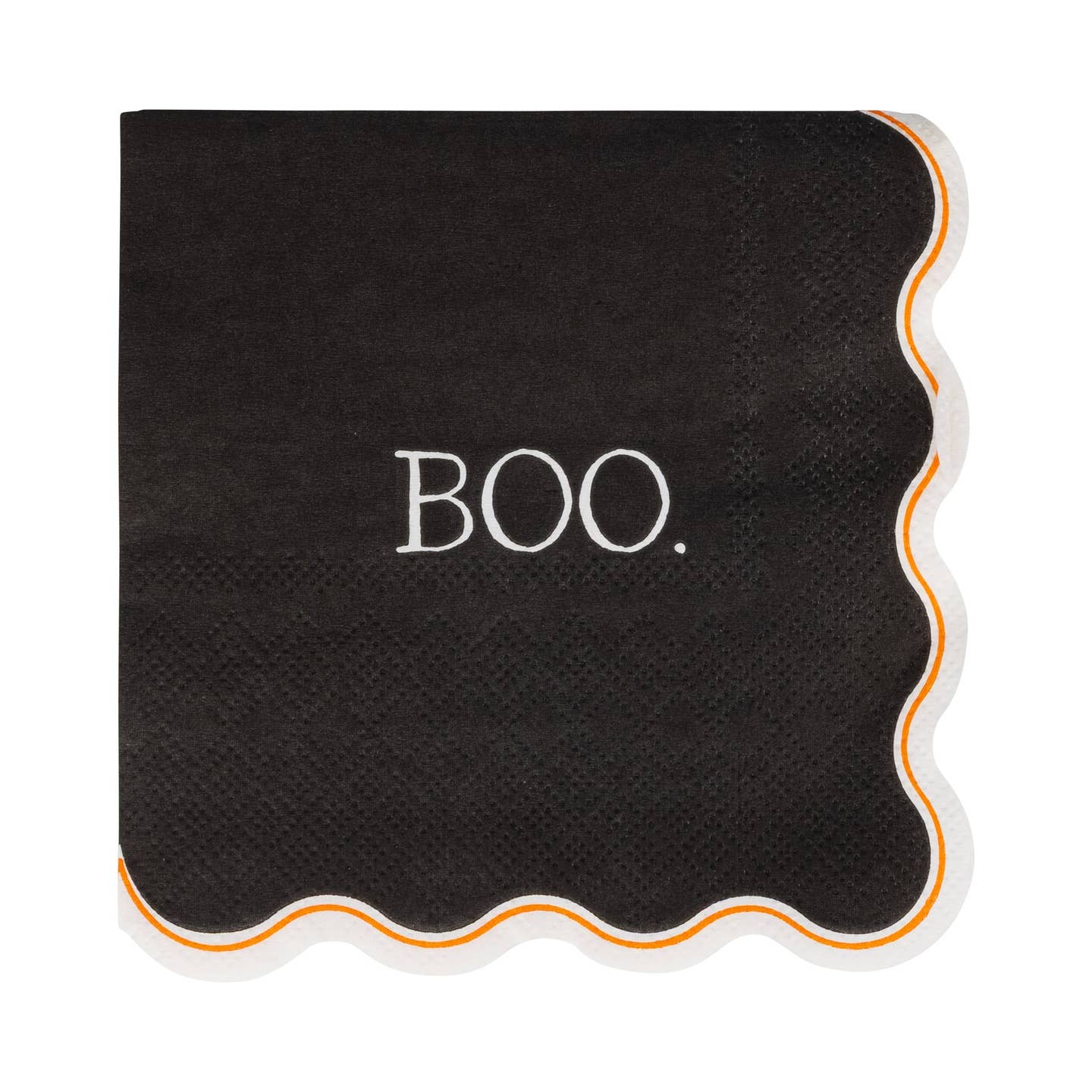 Bring spooky elegance to your Halloween bash with our Vintage Boo Cocktail Napkins! These festive paper napkins feature a retro-inspired design that adds a touch of nostalgic charm to your spooky spread. Perfect for cocktail hours, dessert tables, or anywhere your guests need to dab their fangs.

Details:

Includes 24
5 X 5 inch paper napkins