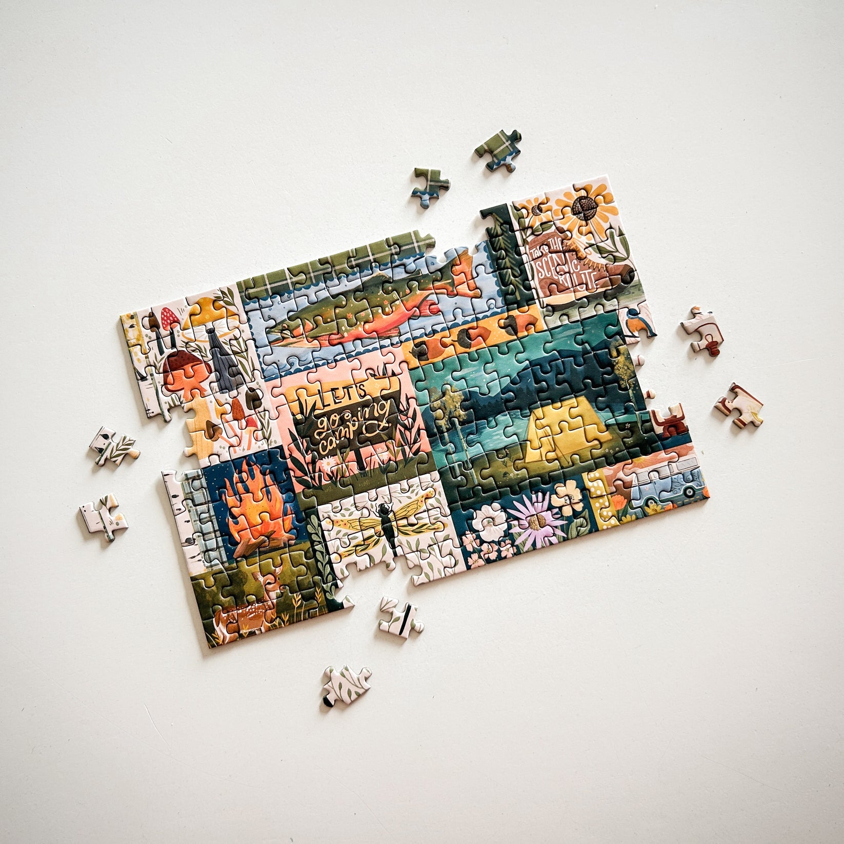 Let's Go Camping 150 Piece Mini Puzzle