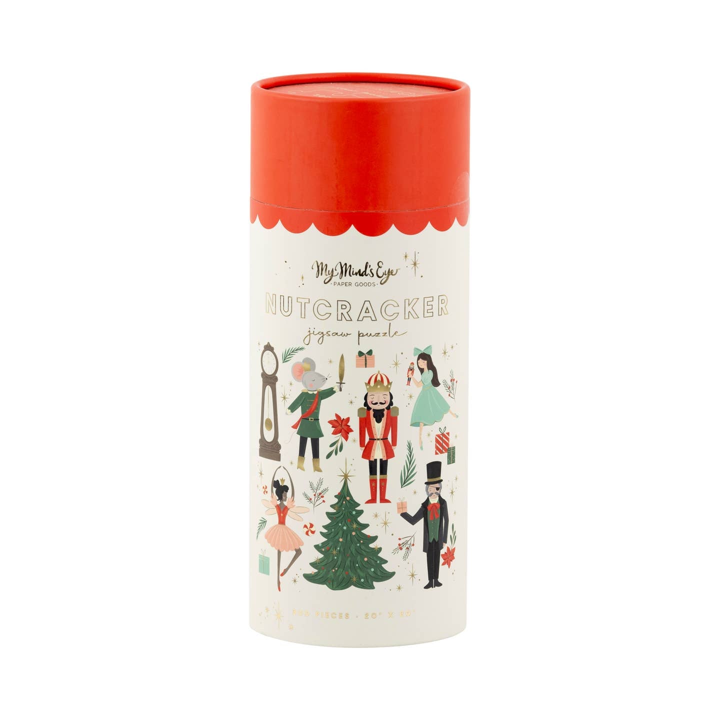 Get in the holiday spirit with our Nutcracker Christmas Puzzle - a nutty Christmas puzzle featuring charismatic nutcracker characters. Perfect for puzzlers of all ages, this puzzle will have you cracking up in no time!

Details:

chipboard jigsaw puzzle
300 pieces
finished puzzle size is approximately 20" x 20"